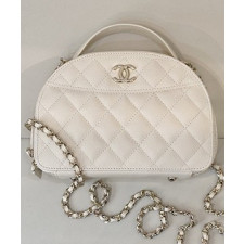 샤넬 25C 볼링백 크루즈 하프문 탑핸들 AP4438