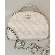 샤넬 25C 볼링백 크루즈 하프문 탑핸들 AP4438