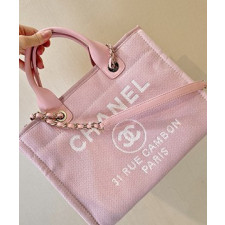 샤넬 깜봉 31 RUE 믹스드 파이버 도빌백