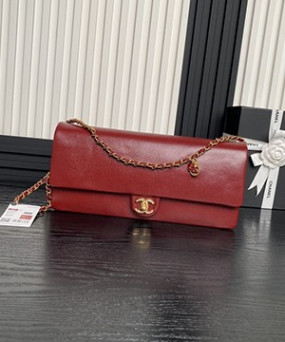 샤넬 맥시 클러치백 유관 그레인드 카프스킨 골드 32cm