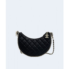 샤넬 체인트리밍 호보백 스몰 블랙