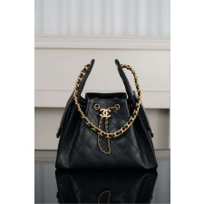 샤넬 25백 스몰 CC로고 블랙 금장 호보백 AS5293 size : 30x26x14cm