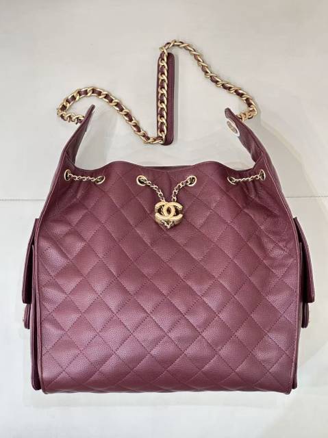 샤넬 25백 라지 버건디 42 x 36 x 15cm