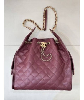 샤넬 25백 라지 버건디 42 x 36 x 15cm