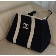 샤넬 옥스퍼드 빈티지 자수 로고 백사이즈 : 40cm x 30cm