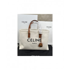 셀린느 로고 호리즌탈 캔버스 토트 190062