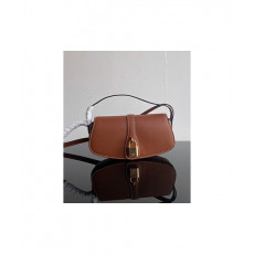 셀린느 타부 스트랩 클러치 백 브라운