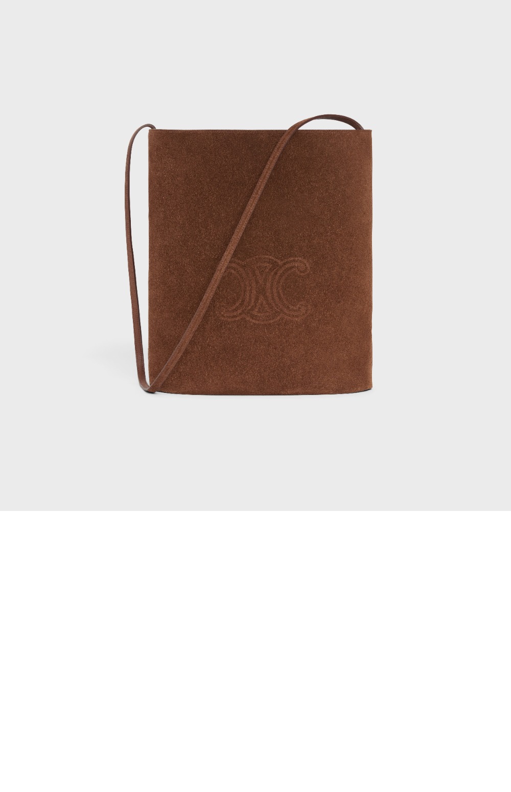 셀린느 버킷 트리옹프 엠보싱 스웨이드 카프스킨 194953