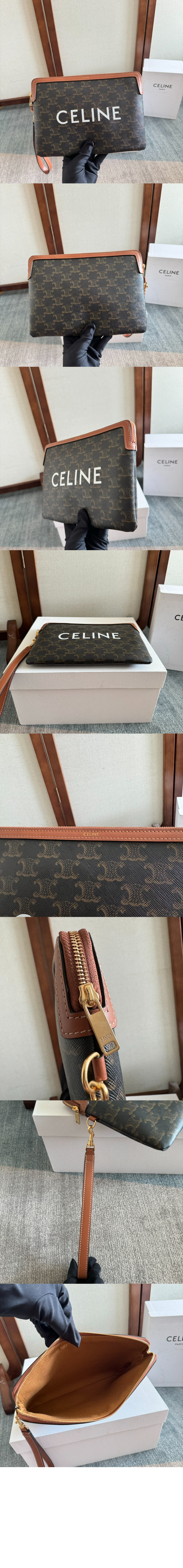 셀린느 스몰 스트랩 파우치 10J502