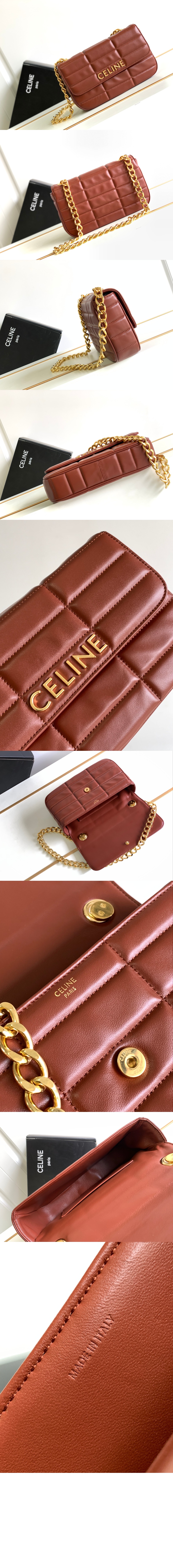 셀린느 모노크롬 마틀라세 체인 숄더백 111273