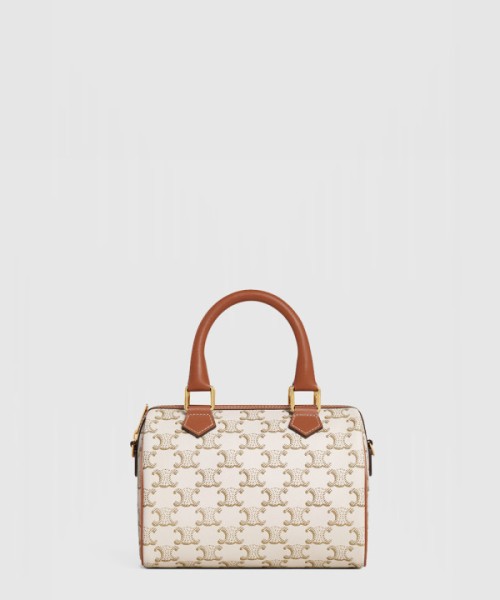 셀린느 스몰 로고 엠보 소가죽 보스턴백 113772