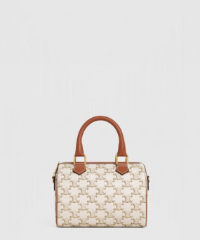 셀린느 스몰 로고 엠보 소가죽 보스턴백 113772