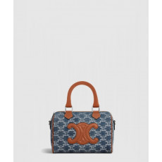 셀린느 데님 패브릭 소가죽 보스턴백 113772