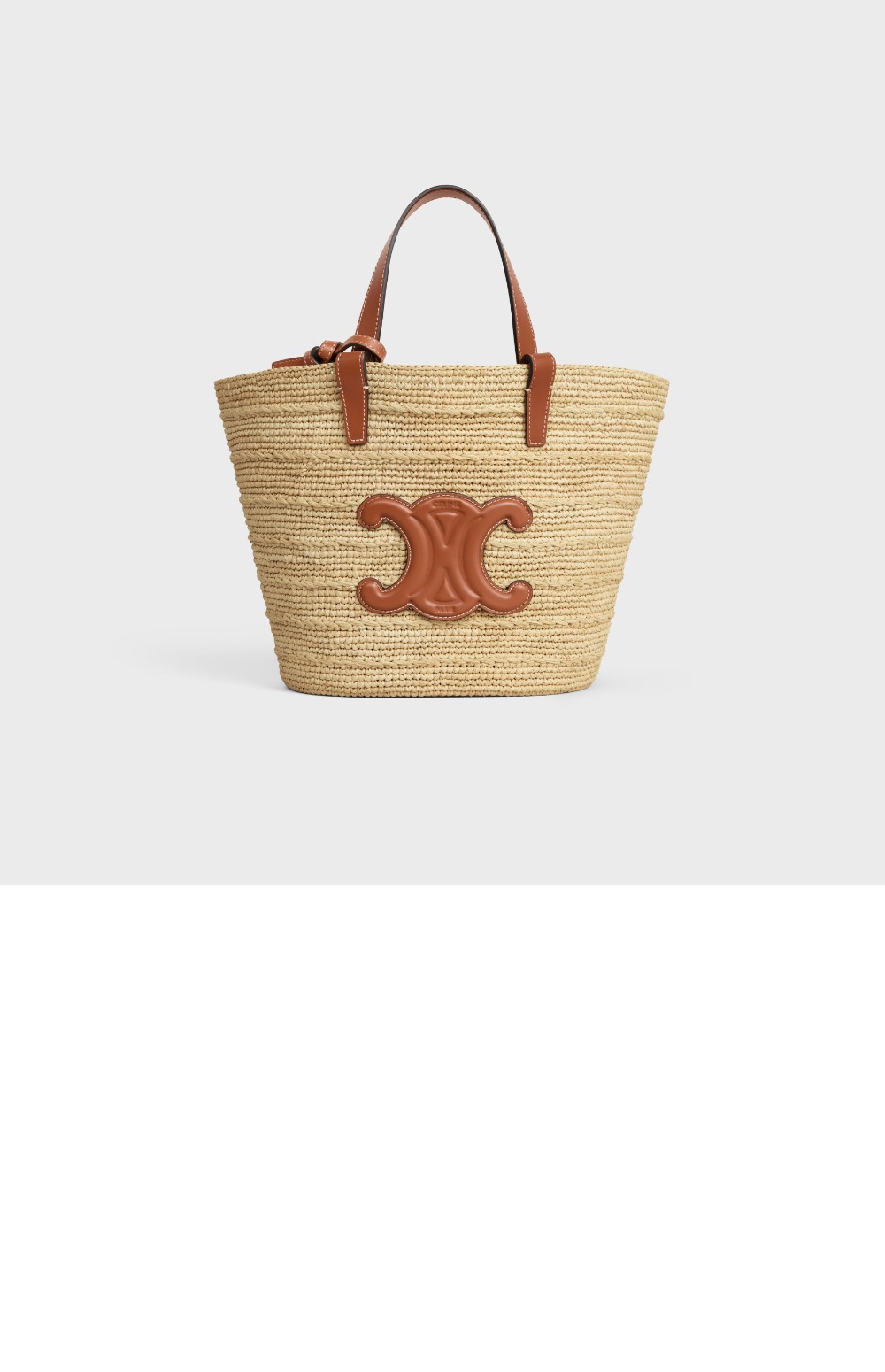 셀린느 트리오페 틴 라피아 버킷백 115802