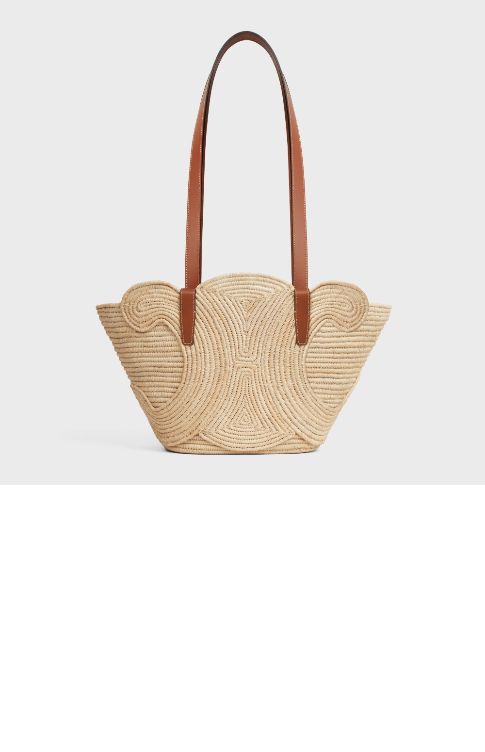 셀린느 트리오페 스몰 라피아 버킷백 117022