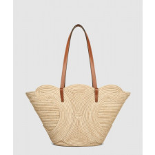 셀린느 트리오페 미듐 라피아 버킷백 116982