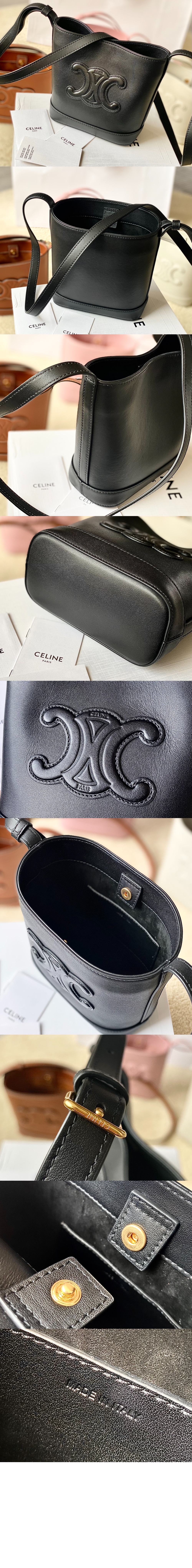 셀린느 트리오페 퀴르 버킷백 미니 10L433