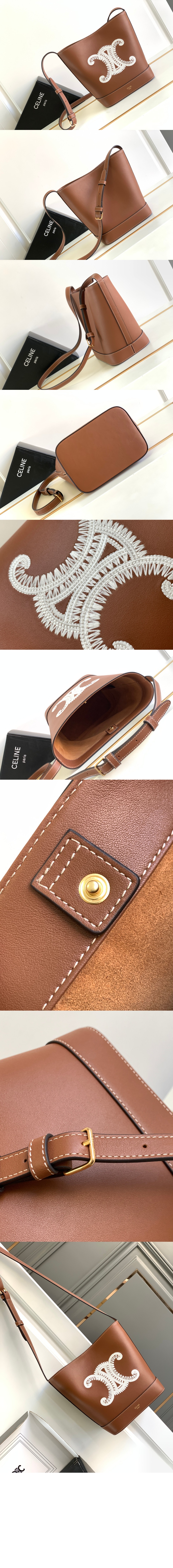 셀린느 트리오페 퀴르 버킷백 198243