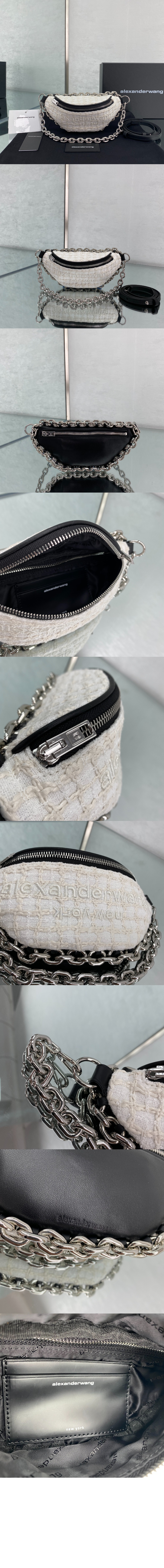 알렉산더왕 트위드 힙색 20C220