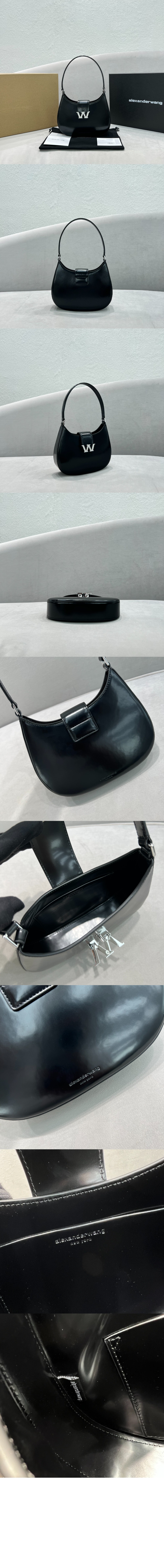 알렉산더왕 W 레거시 레더 호보백 스몰 2R21L0