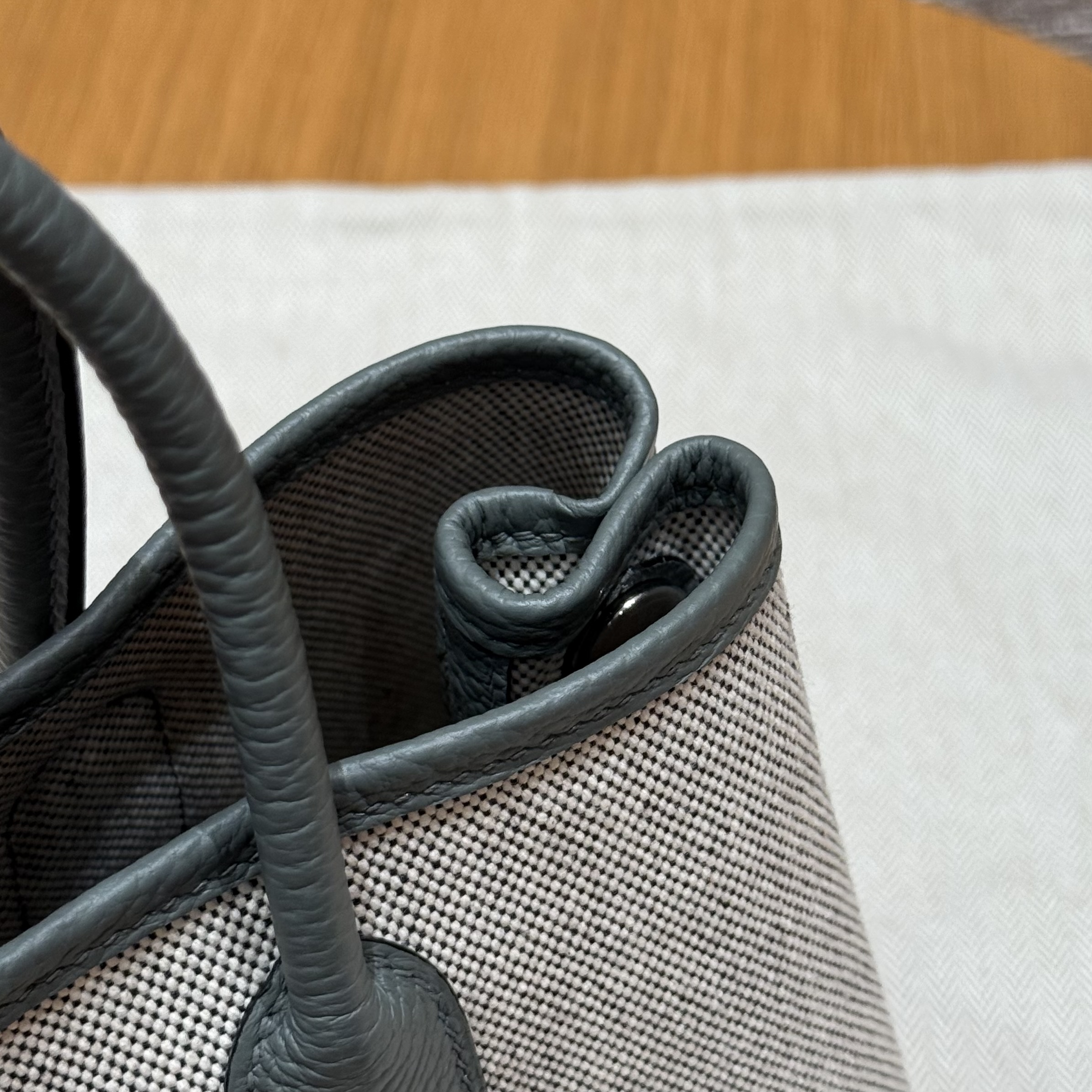 에르메스 가든파티 미니 23 Ecru/Noir/Mangrove