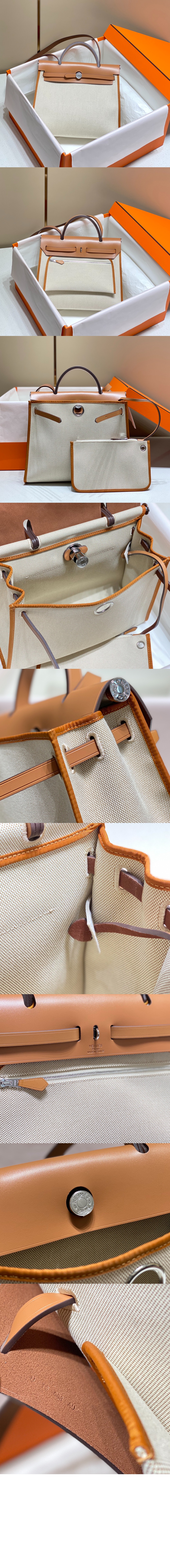 에르메스 캔버스 토트 크로스백