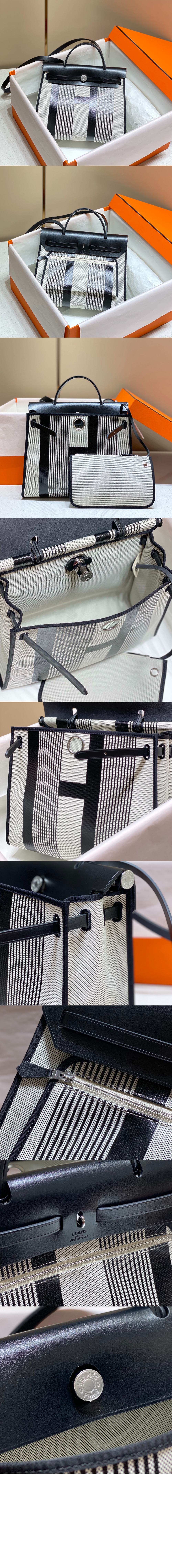 에르메스 캔버스 토트 크로스백