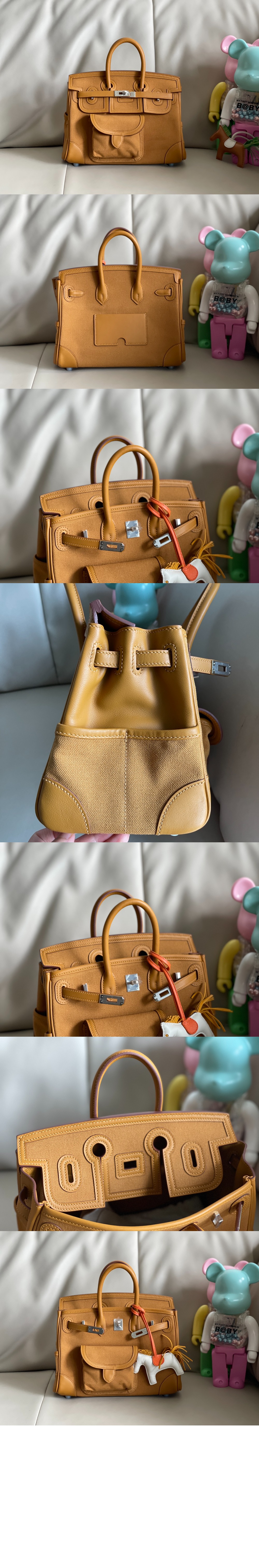 에르메스 캔버스 토트백