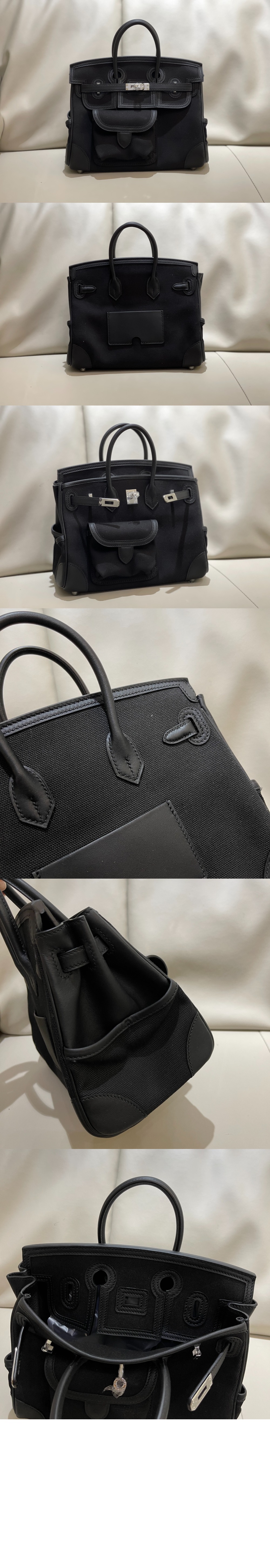 에르메스 캔버스 토트백