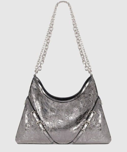 지방시 부아유 Chain 라미네이티드 가죽 미디엄백