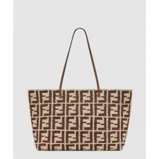 펜디 FF 라피아 크로셰 토트백 8BH425