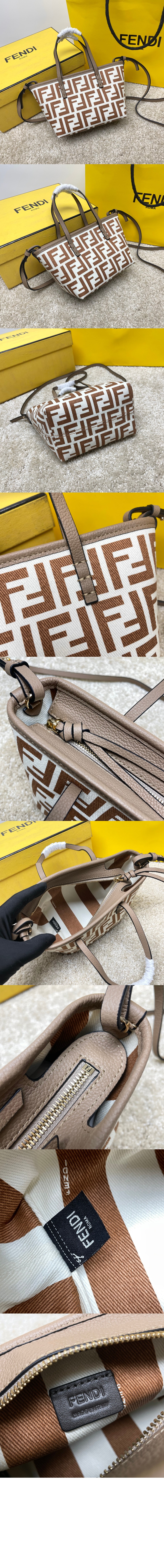 펜디 FF 자카드 미니백 8BS096