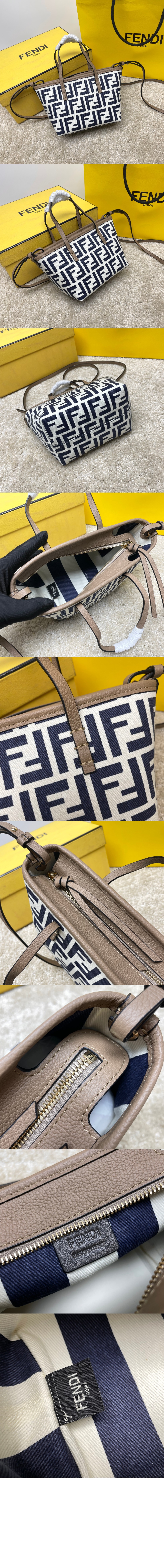 펜디 FF 자카드 미니백 8BS096