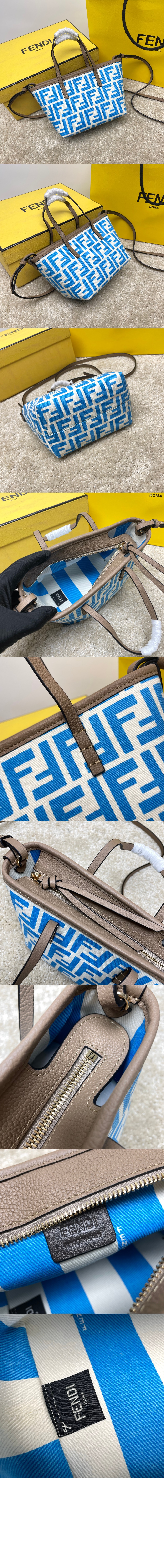 펜디 FF 자카드 미니백 8BS096