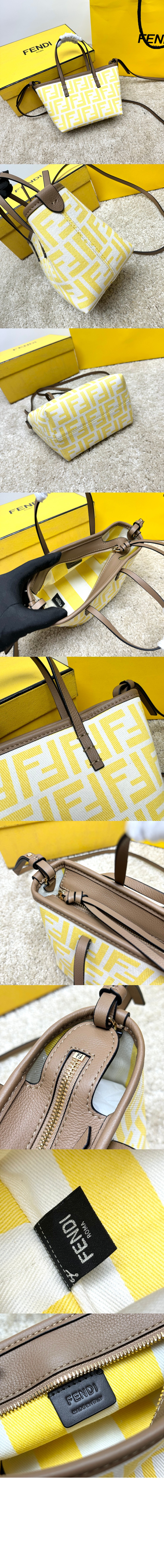 펜디 FF 자카드 미니백 8BS096