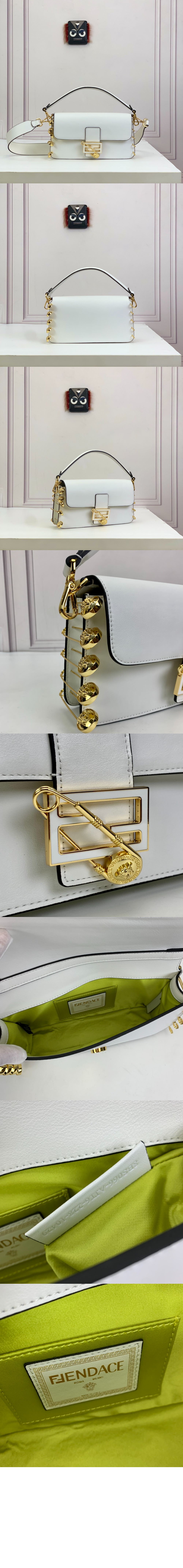 펜디 바게트 브로치 숄더백 8BR801