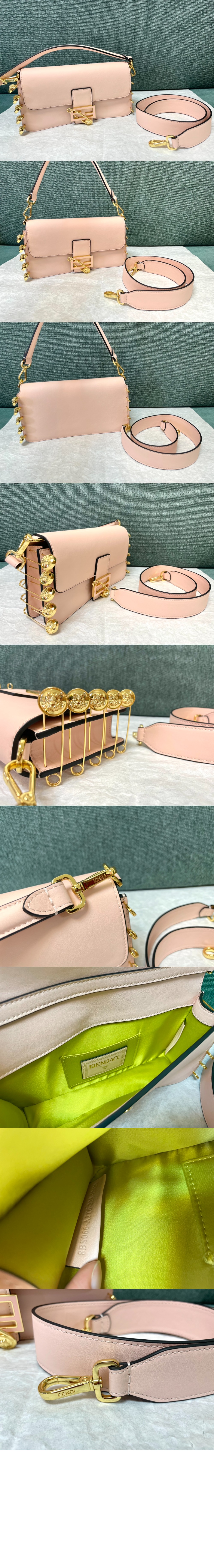 펜디 바게트 브로치 숄더백 8BR801