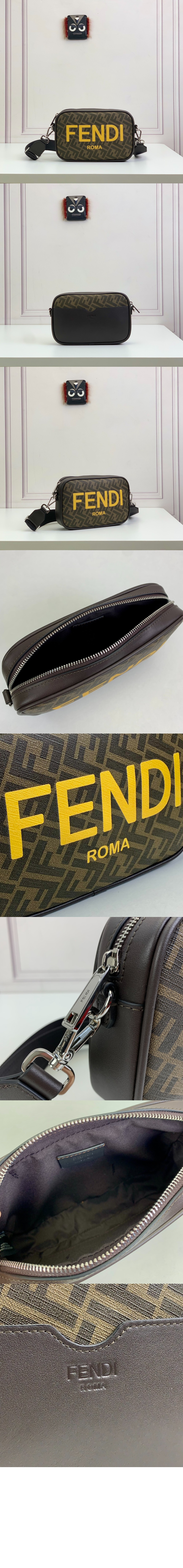펜디 FF 카메라 캔버스백 7M0286