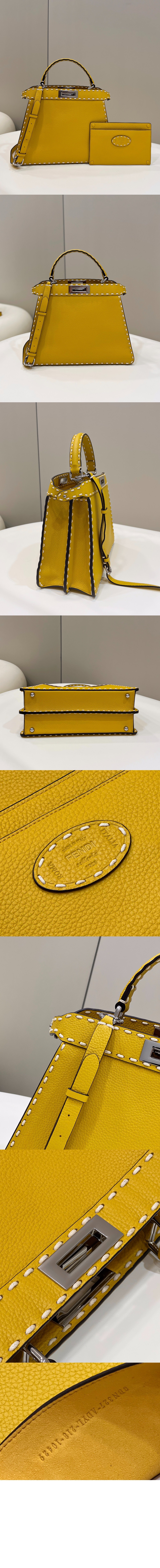 펜디 레더 핸드백 8BN321