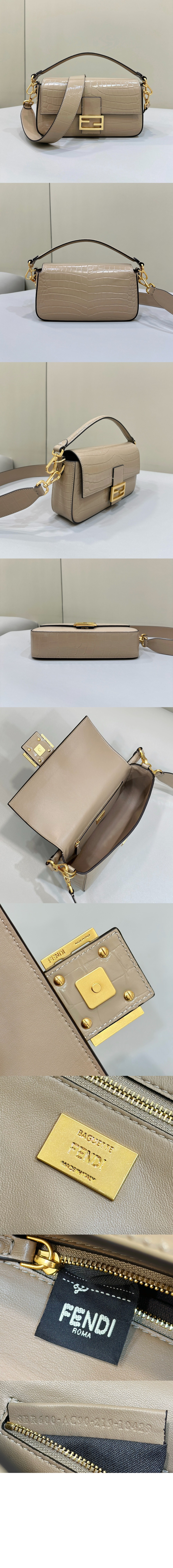 펜디 바게트백 미듐 8BR600