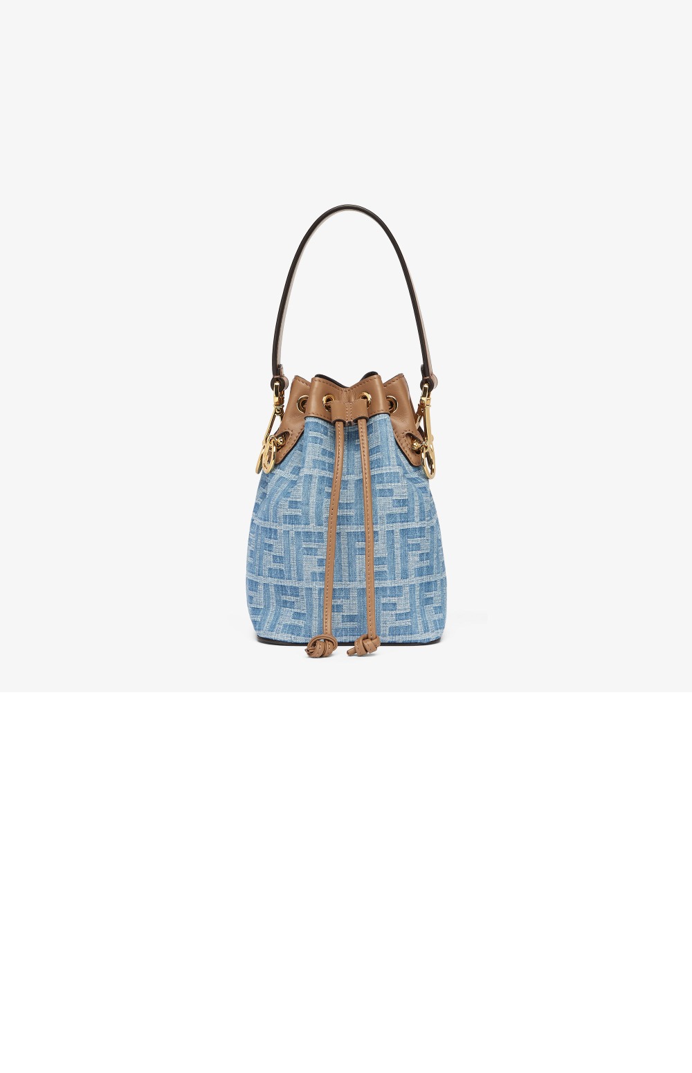 펜디 데님 패브릭 미니백 8BS093