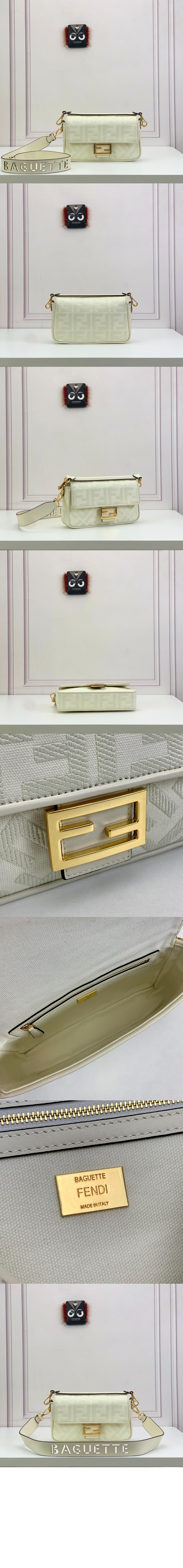 펜디 바게트백 미듐 8BR600