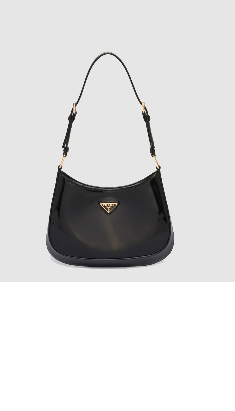 프라다 클레오 페이턴트 가죽 백 1BC169