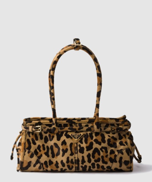 프라다 미디엄 프린티드 가죽 핸드백 1BA426