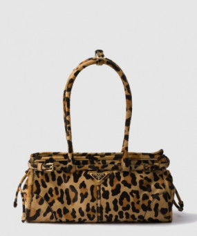 프라다 미디엄 프린티드 가죽 핸드백 1BA426