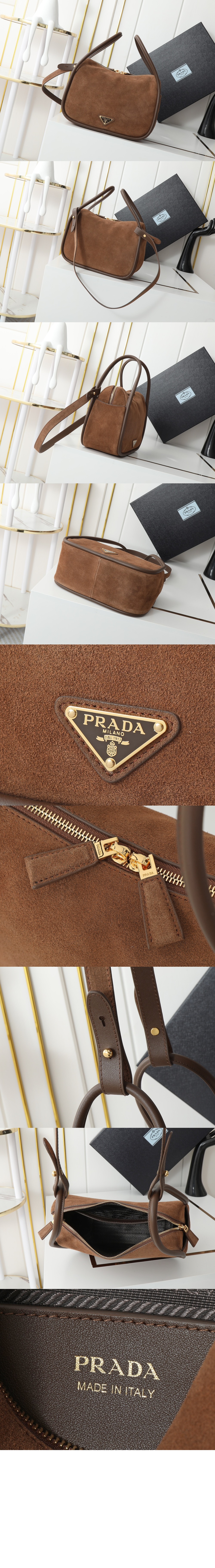 프라다 달링 레더 핸드백 1BA451