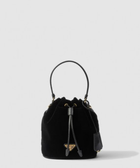 프라다 나파 가죽 디테일 벨벳 미니백 1BE067