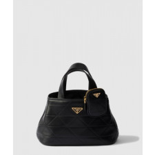 프라다 스몰 퀼팅 가죽 토트백 1BG548