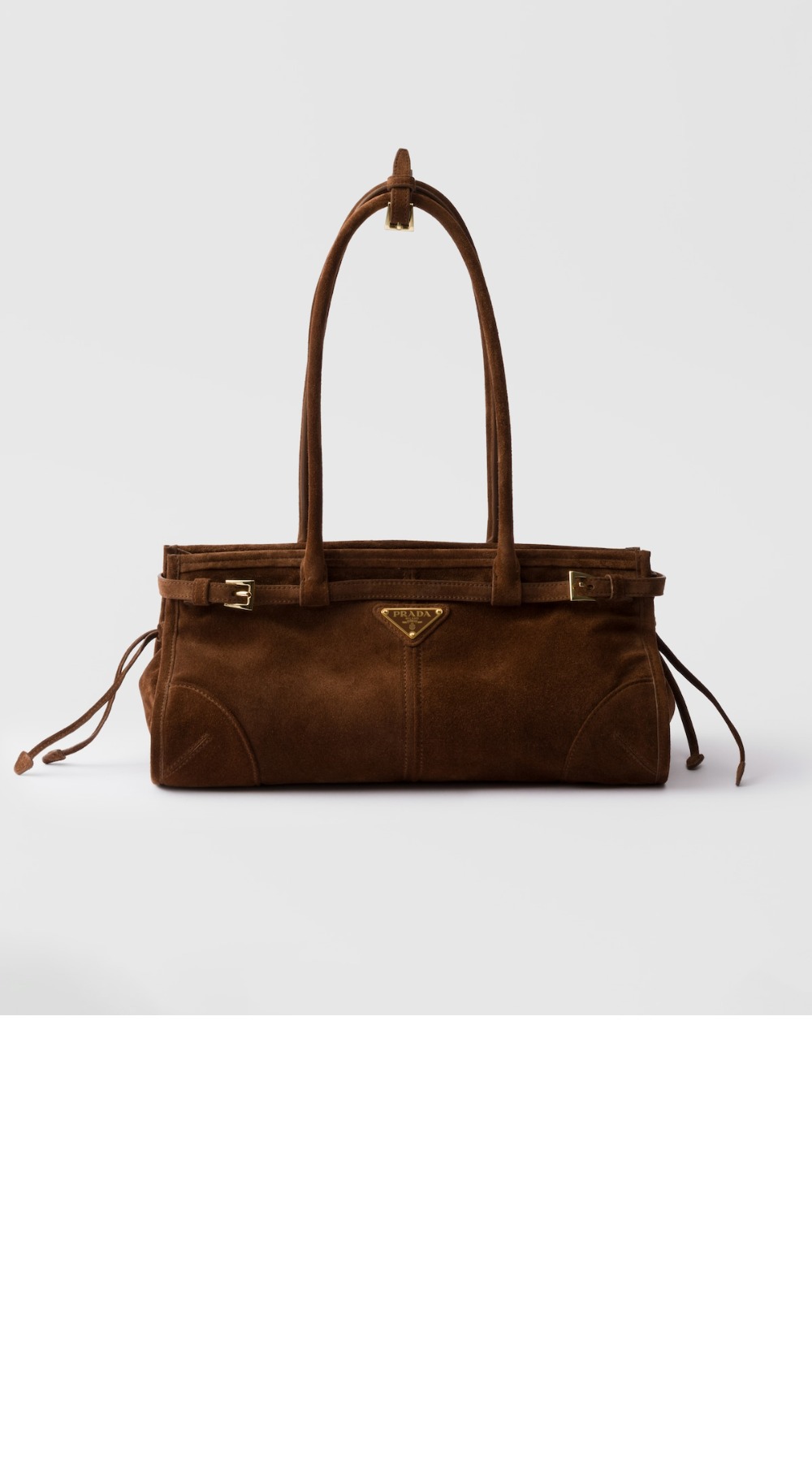 프라다 미디엄 스웨이드 핸드백 1BA426