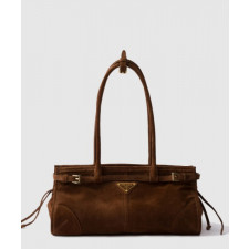 프라다 미디엄 스웨이드 핸드백 1BA426